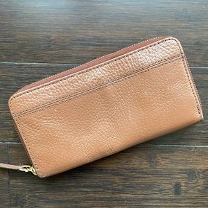 Fossil cognac leather wallet